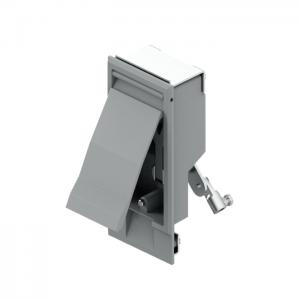 Heavy duty quarter turn latch 1097-2,aluminum body,T handle,with padlock hasp,two point cam ,rod control system